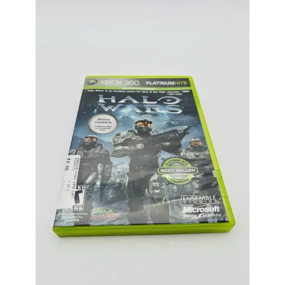 Halo Wars (Xbox 360) Platinum Hits CIB COMPLETE TESTED WORKS VG CONDITION